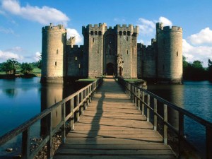 Bodiam Castle with Moat. 